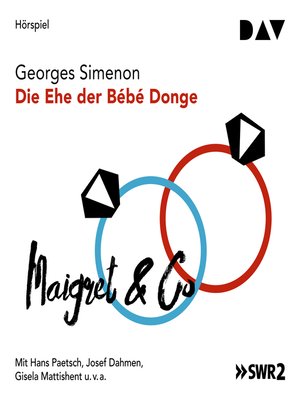 cover image of Die Ehe der Bébé Donge
